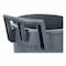 Rubbermaid Commercial Vented Wheeled BRUTE Container, 32 gal, Plastic, Gray 2179403 - alternate 6